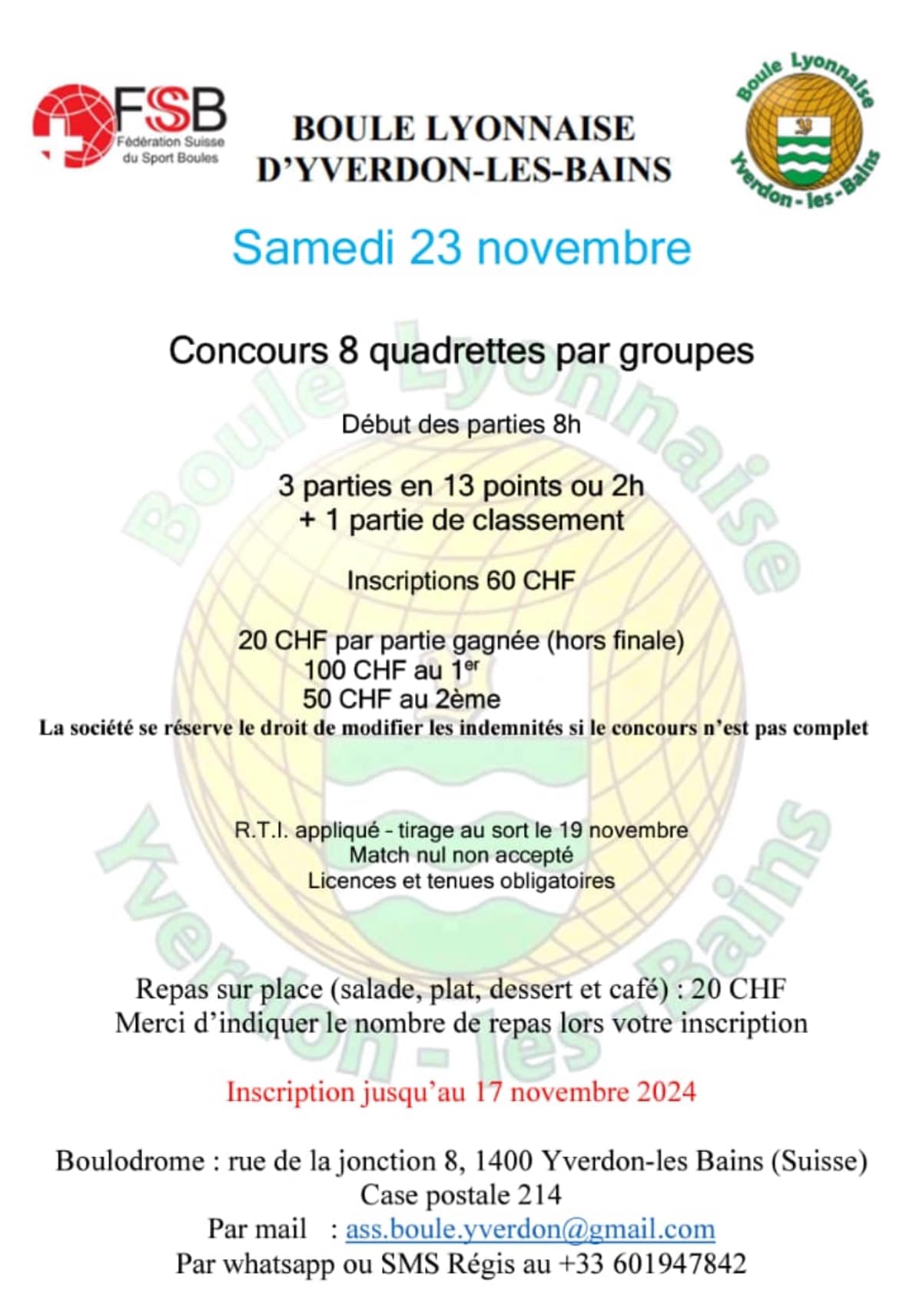 Affiche concours 8 quadrettes par groupes 2024