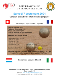 Affiche du concours