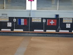 Rencontre France-Suisse au boulodrome de Rillieux-la-Pape (F)